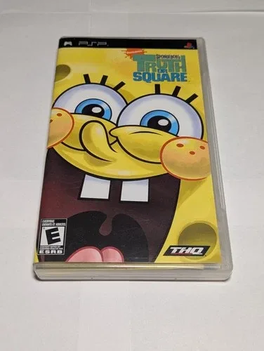 SpongeBob's Truth or Square PSP CIB Tested EN/FR COMPLETE CIB