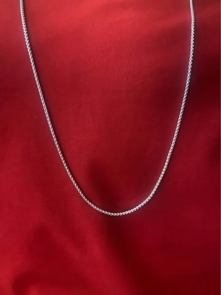 Italian Sterling Silver 925 Chain for girls or boys image indicator(2)