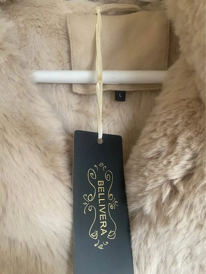 New Large Women's Trench Coat Faux Suede Jacket image indicator(7)