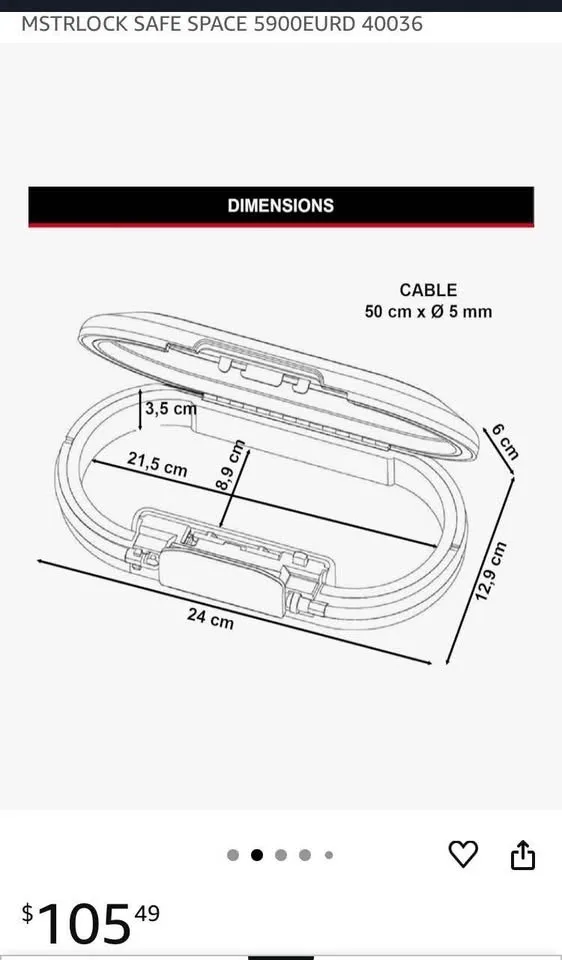 Masterlock Small Portable Safety Box image indicator(2)