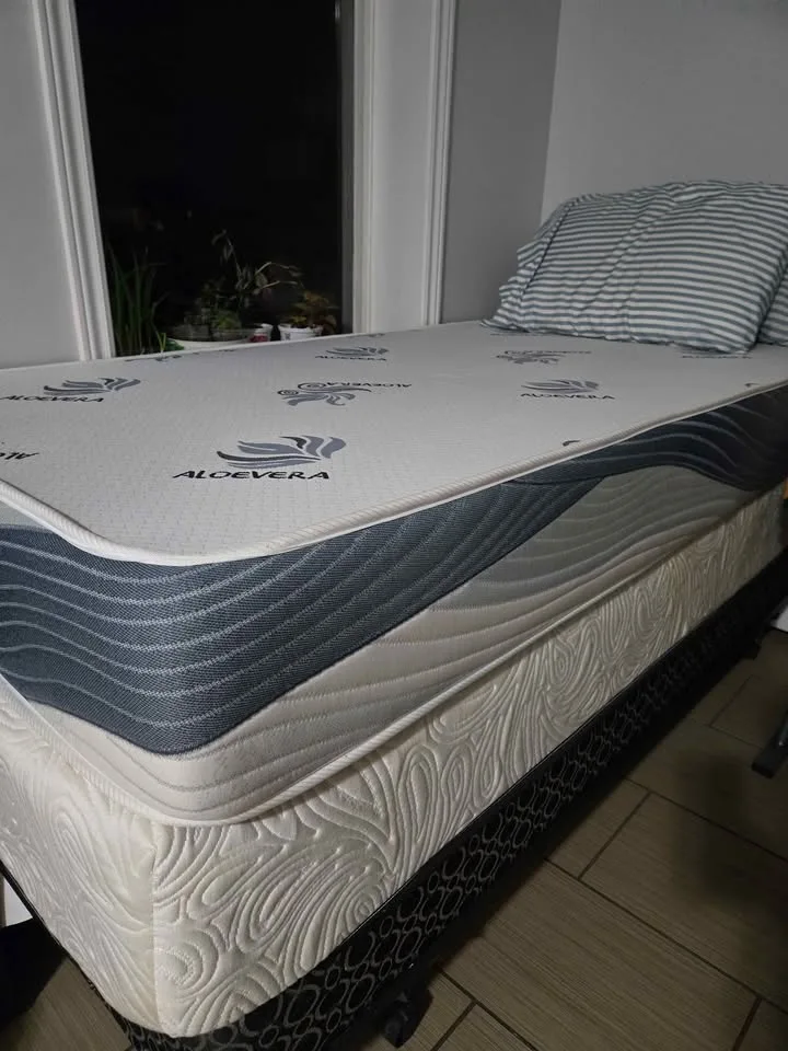 2 single mattress, 1 single bed frame, 1 single spring box image indicator(2)