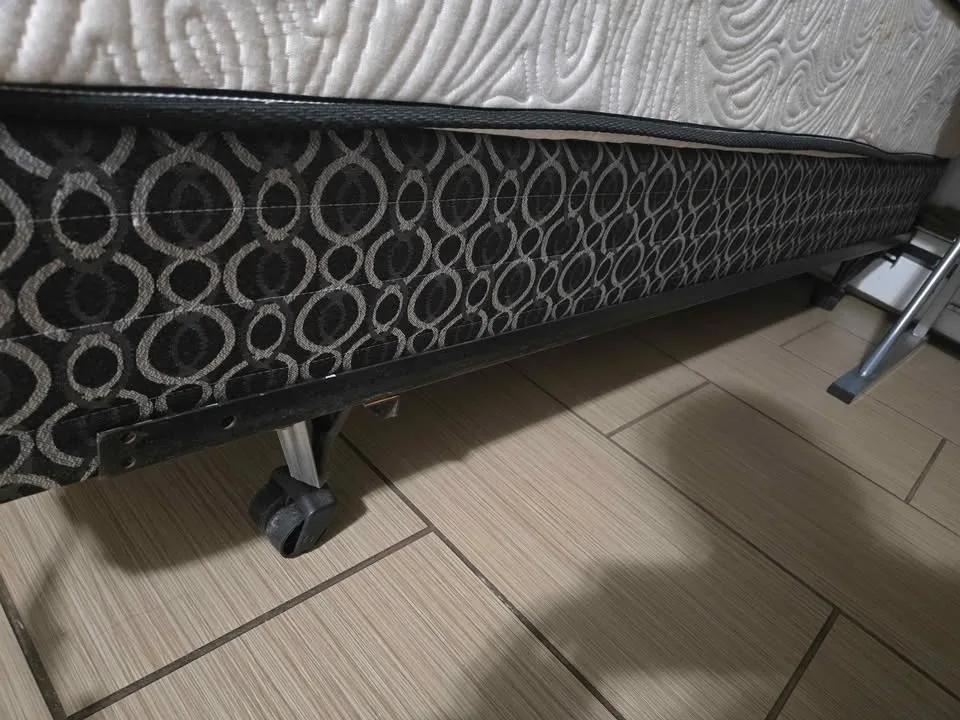 2 single mattress, 1 single bed frame, 1 single spring box image indicator(4)