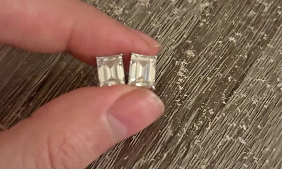 4 CT Moissanite Studs