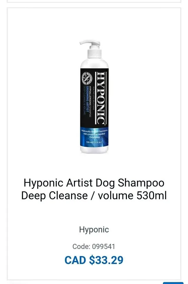 Hyponic Artist Dog Shampoo Deep Cleanse / volume 530ml