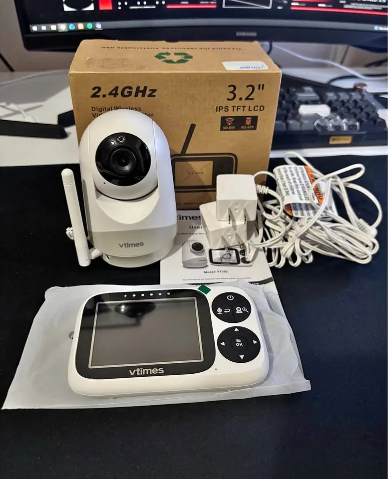 Video Baby Monitor with 1 Camera, 3.2"