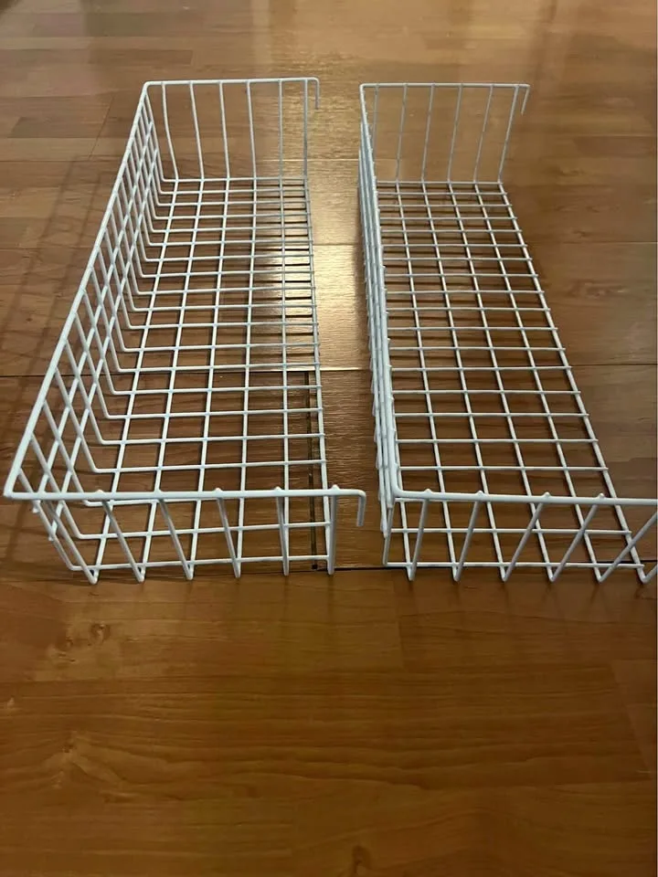 Large grid wall baskets