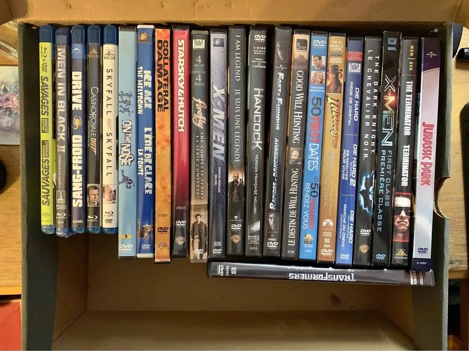 Box of DVD's