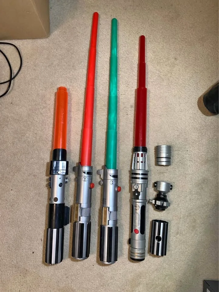 Assorted toy Lightsabers