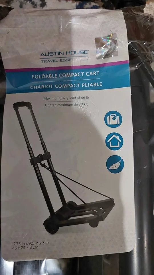 Foldable compact cart