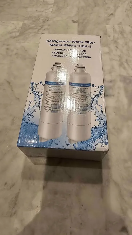 2 New refrigerator water filter pack of 2 RWF6100A-S image indicator(2)