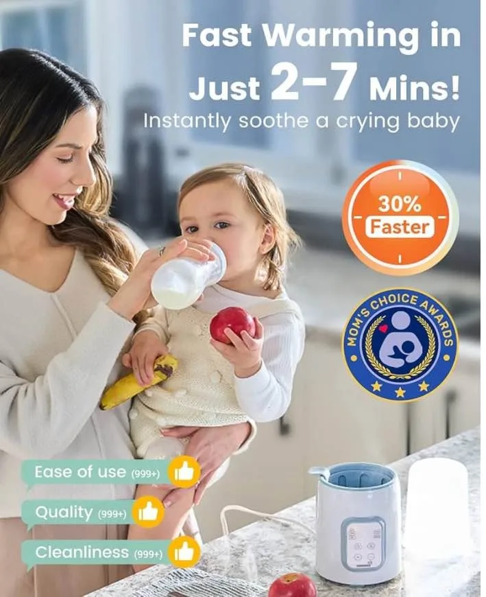 GROWNSY 8-in-1 Baby Bottle Warmer image indicator(2)