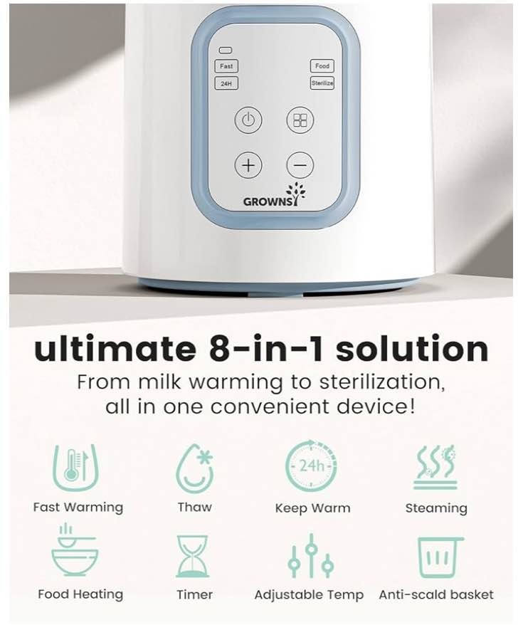 GROWNSY 8-in-1 Baby Bottle Warmer - photo 3