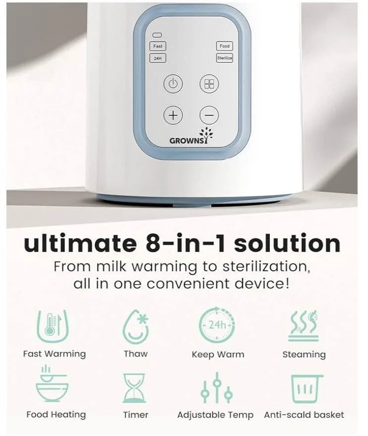 GROWNSY 8-in-1 Baby Bottle Warmer image indicator(3)