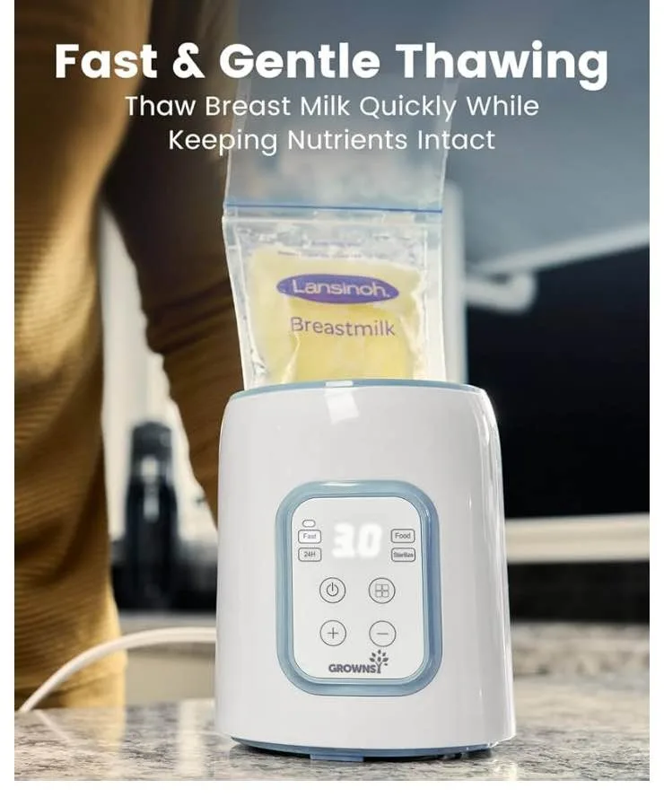 GROWNSY 8-in-1 Baby Bottle Warmer image indicator(5)