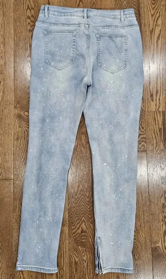Denim Splatter-Paint Jeans L image indicator(2)