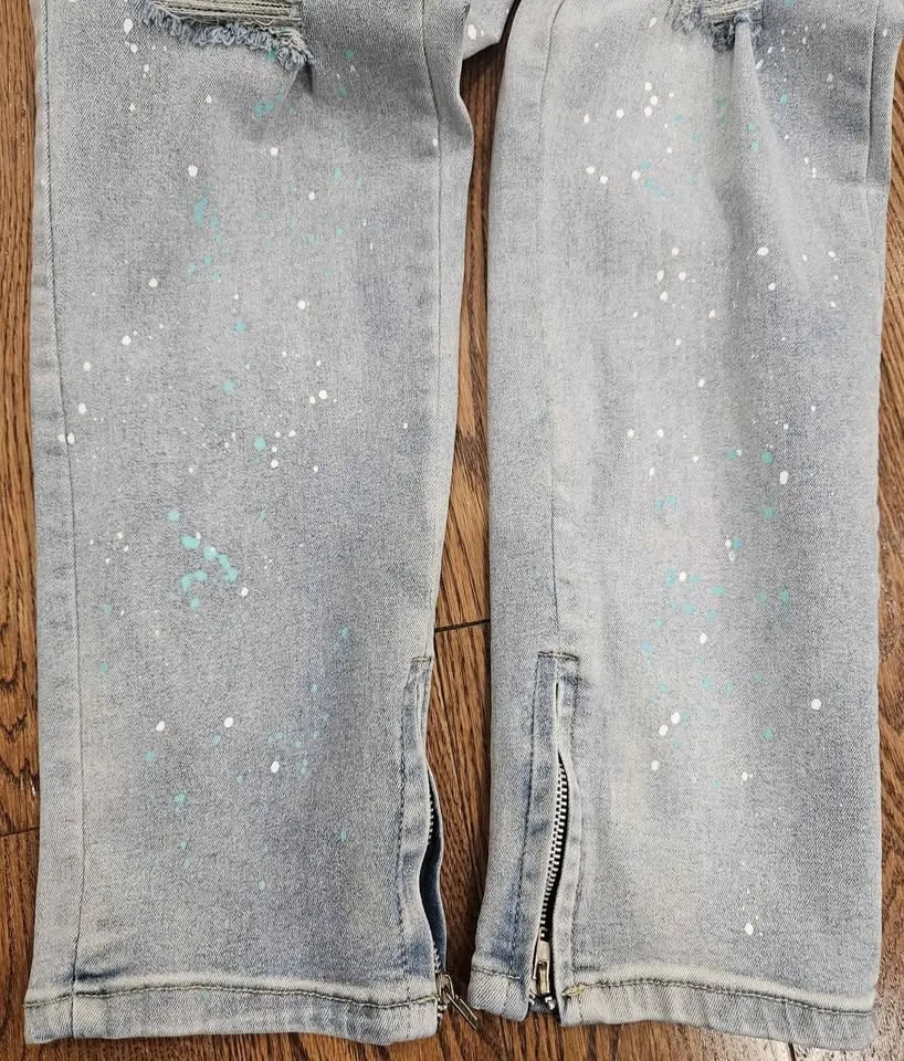 Denim Splatter-Paint Jeans L image indicator(3)