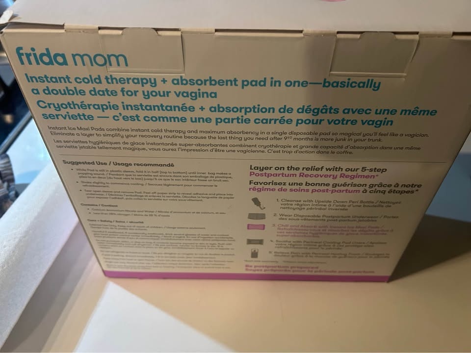 BNIB Frida Mom Instant Ice Maxi Pads, 8 count - photo 3