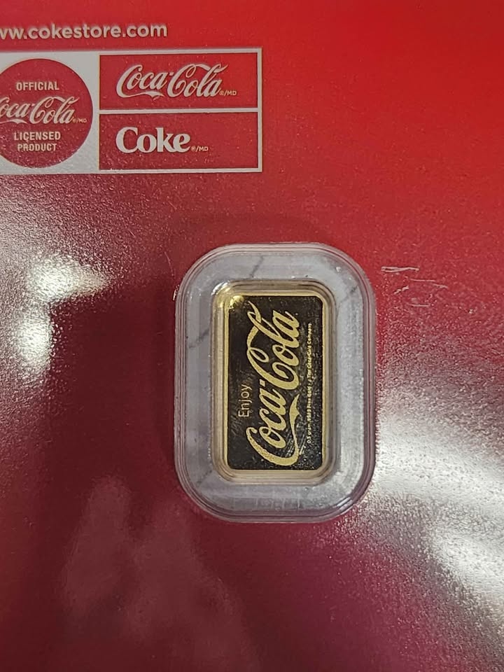 Coca-Cola 0.5gr gold bar - photo 2