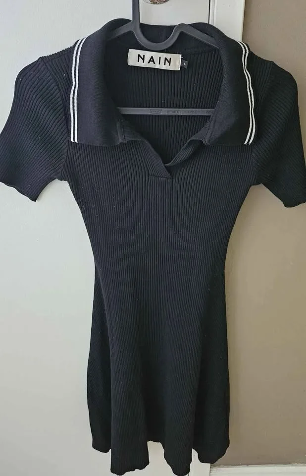 Short Sleeve Knit Mini Dress image indicator(2)