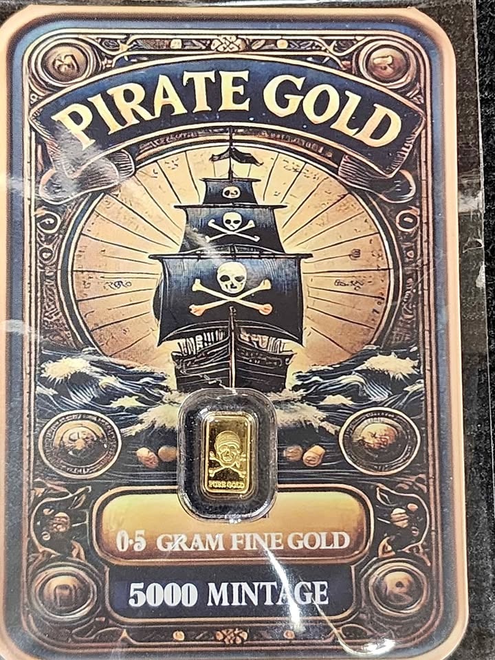 Pirate gold bar 0.5 gram