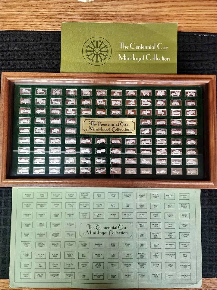 Centennial Car Mini-Ingot Collection - Complete Set
