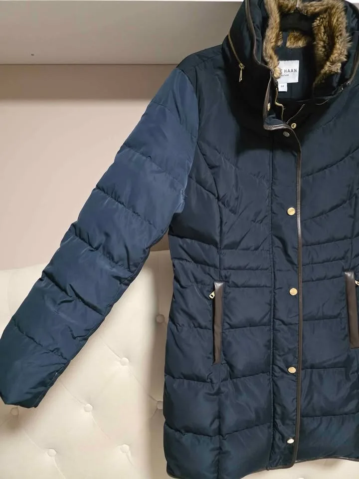 Cole Haan Sz S Down Fill Puff Winter Jacket Blue image indicator(3)