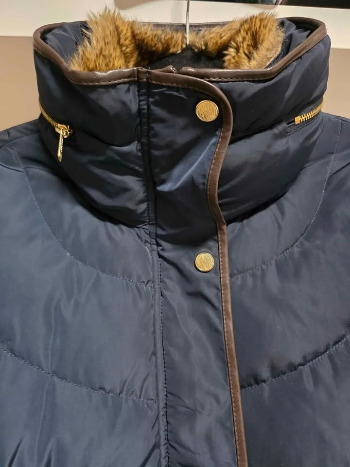 Cole Haan Sz S Down Fill Puff Winter Jacket Blue image indicator(5)