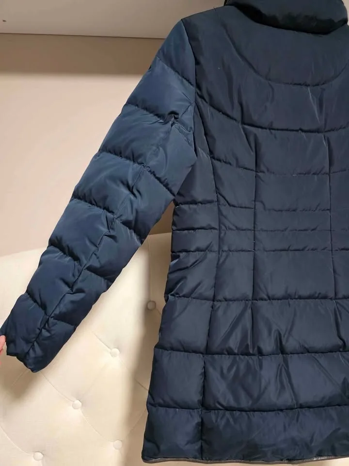 Cole Haan Sz S Down Fill Puff Winter Jacket Blue image indicator(7)