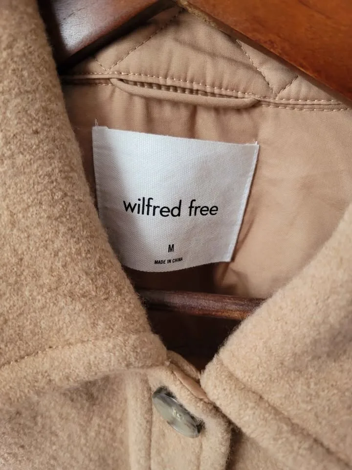 Aritzia Wilfred sz M/L Jacket 100% Merino Wool image indicator(4)
