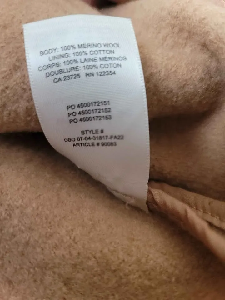 Aritzia Wilfred sz M/L Jacket 100% Merino Wool image indicator(5)