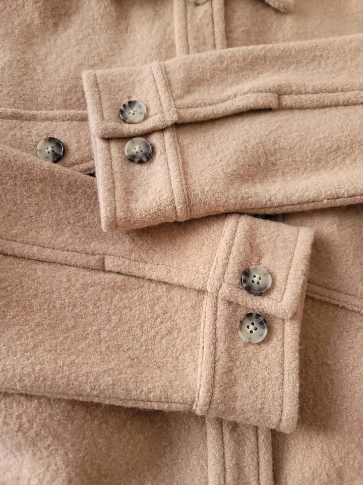 Aritzia Wilfred sz M/L Jacket 100% Merino Wool image indicator(6)