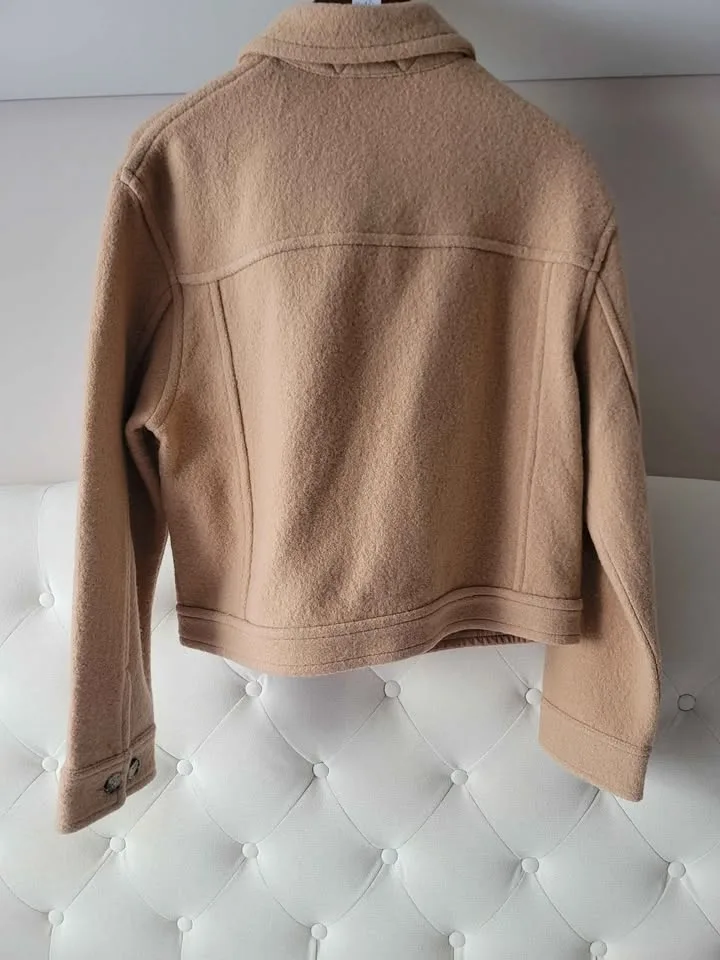 Aritzia Wilfred sz M/L Jacket 100% Merino Wool image indicator(7)