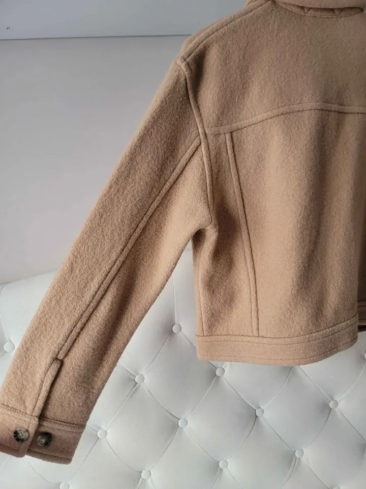 Aritzia Wilfred sz M/L Jacket 100% Merino Wool image indicator(8)