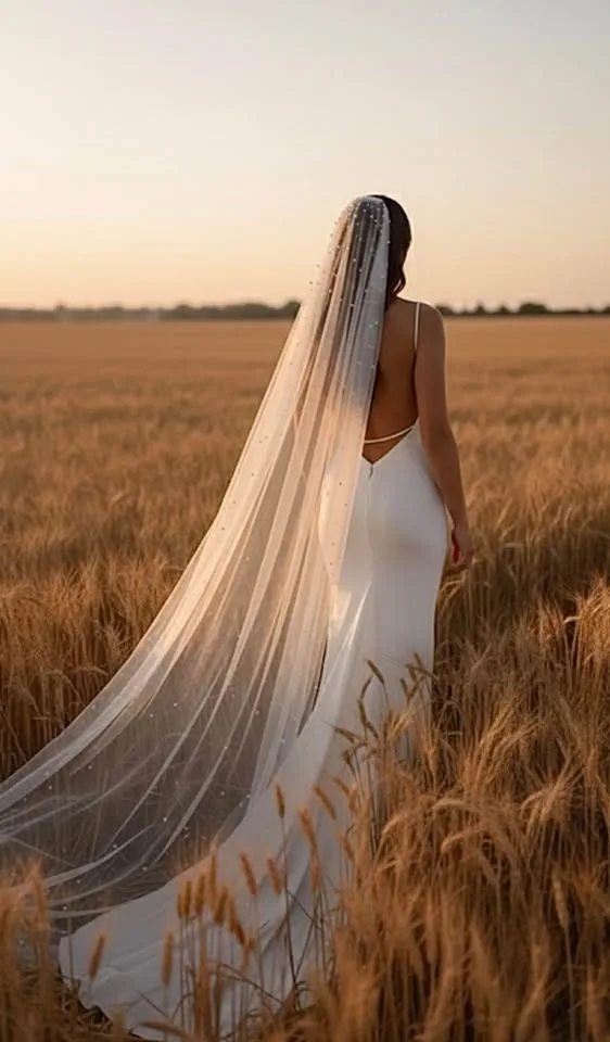 Pearl Soft White cathedral Veil image indicator(7)