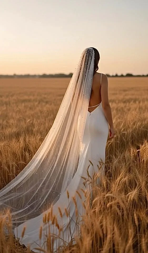 Cathedral soft white Pearl Veil