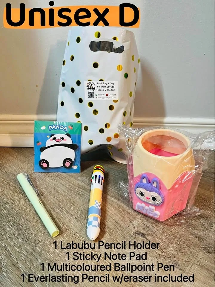 Budget Friendly Labubu Stationary Loot Bag Kits