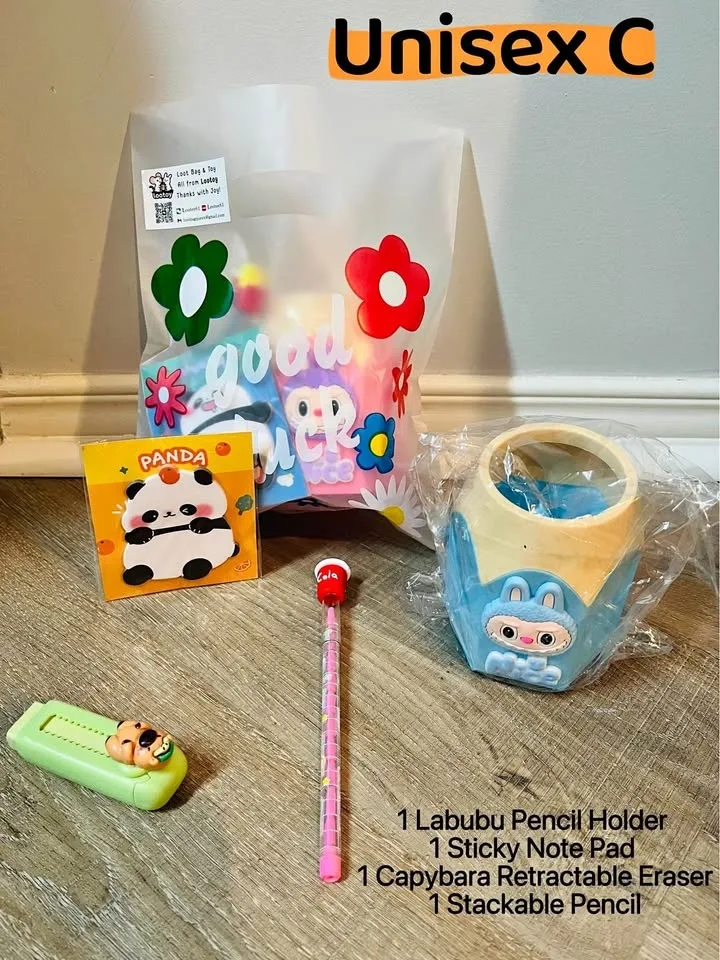 Budget Friendly Labubu Stationary Loot Bag/ Birthday/Halloween r