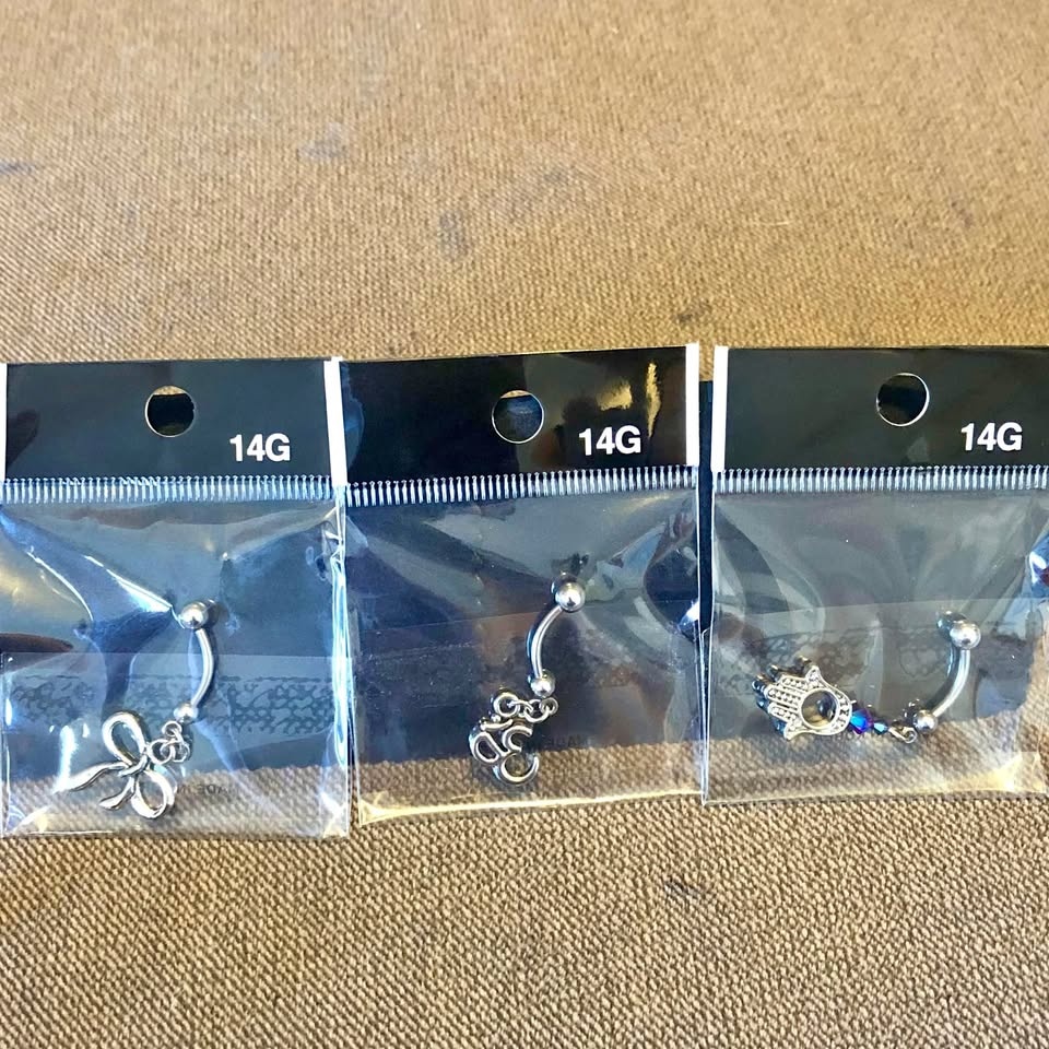 3 Pack Belly Rings / Body Jewelry