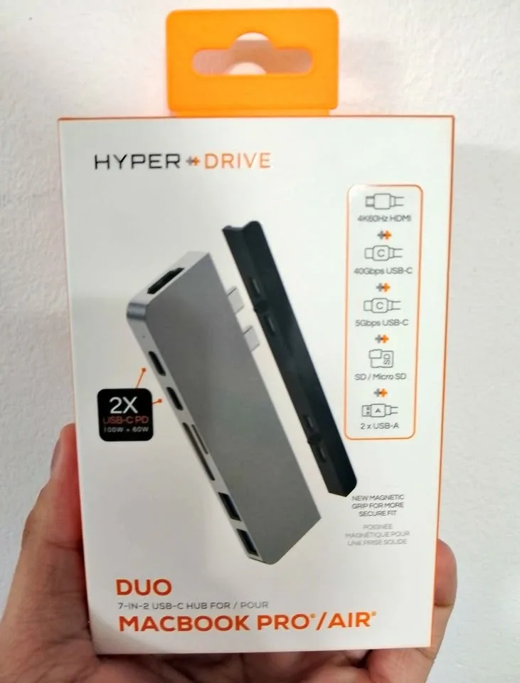 Hyperdrive USB C Hub 7 in 2 MacBook pro/air