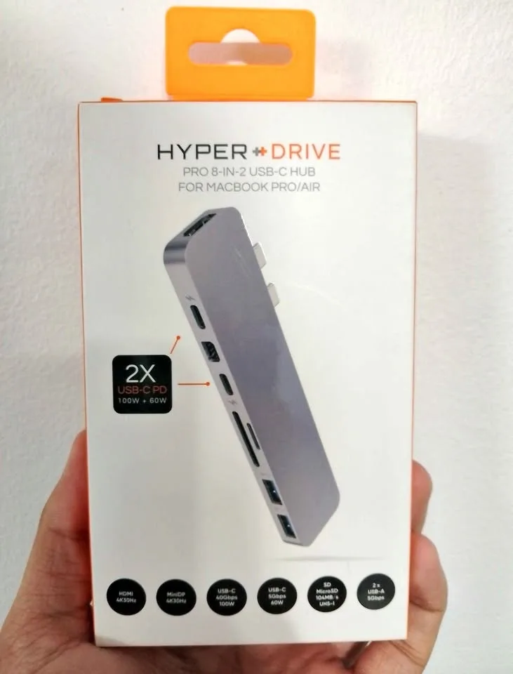Hyperdrive Pro 8 in 2 USB C Hub