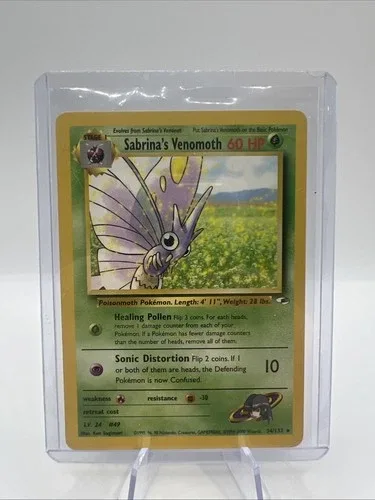Sabrina's Venomoth - Pokemon Gym Heroes Unlimited Rare