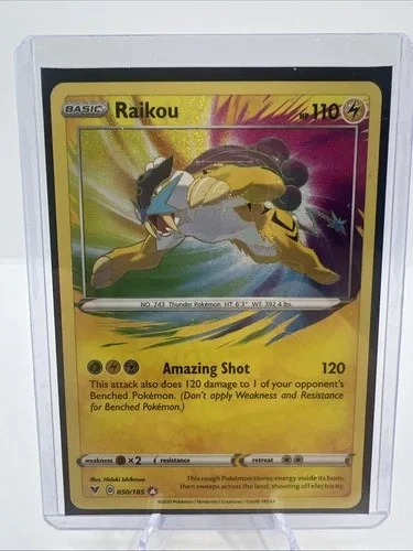 Pokemon Raikou 50/185 Amazing Rare NM