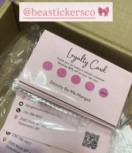 Beastickersco: Custom  Business cards  100/pcs image indicator(6)