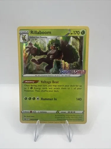 Pokemon TCG Rillaboom SWSH006 Black Star Promo