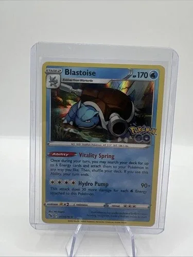 Pokemon TCG Blastoise Sword & Shield #17 Reverse Holo