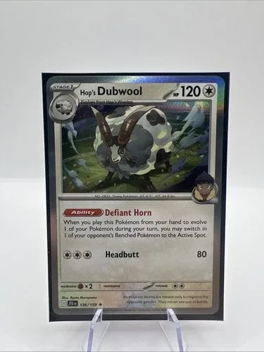 Hop's Dubwool Holo Rare Pokemon Card