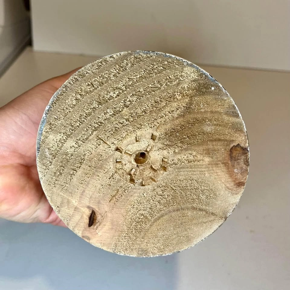 Large Rustic Candle Holder - photo 3