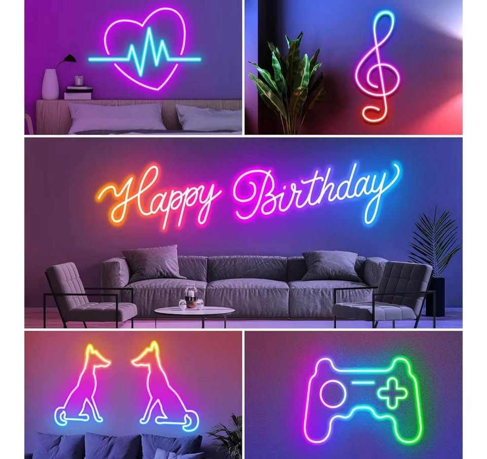New 20Ft Neon Rope Lights with Remote and App - photo 3
