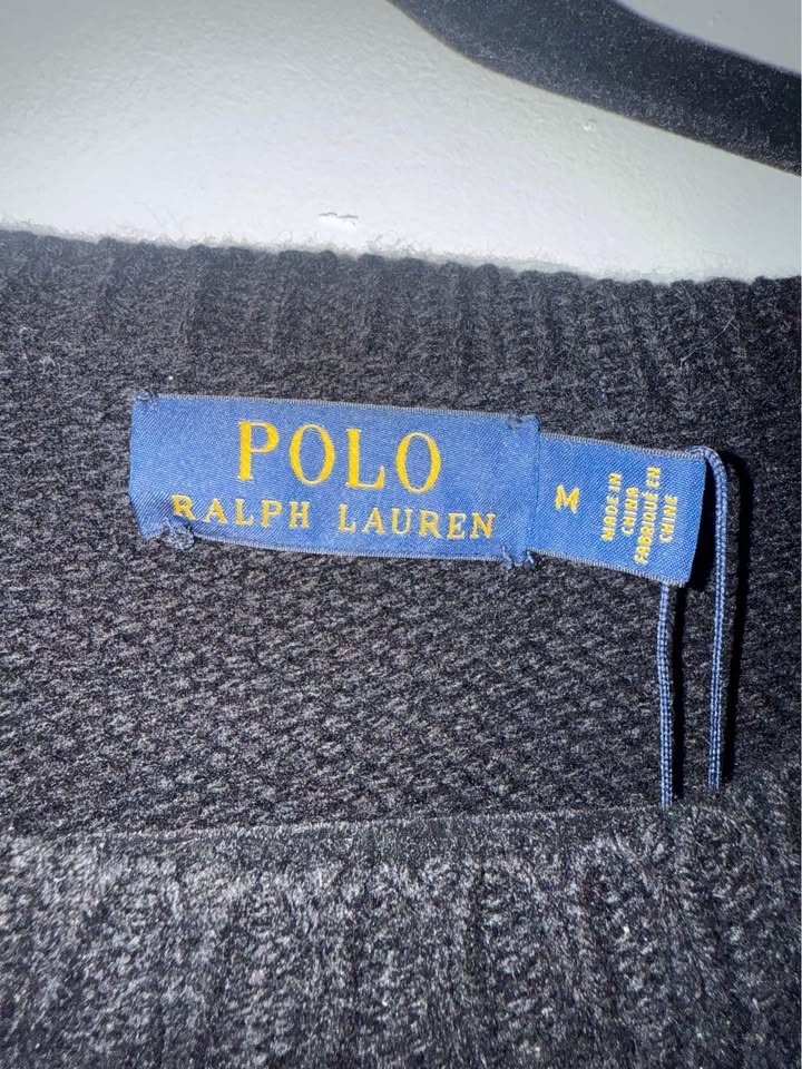 New Medium Polo Ralph Laure. Men's Eagle Wool-Cashmere Sweater - photo 4