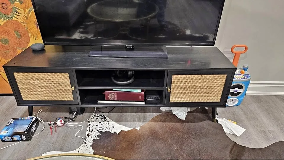 Rustic TV Console Table for TVs up to 55 Inches